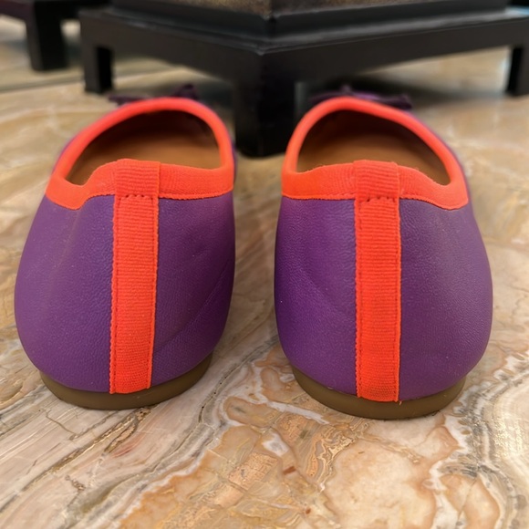 J.Crew Ballet Flats, Purple & Orange, Size 6.5 - Picture 3 of 5